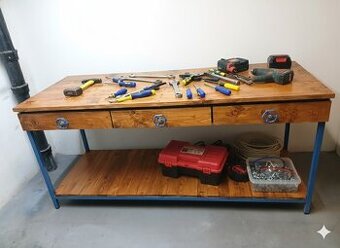 Dílenský masivní ponk