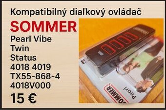 Kompatibilní ovladač pro pohony SOMMER Pearl