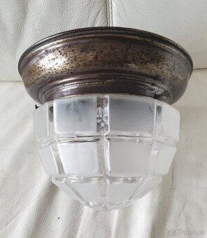 Starožitná stropnice mosaz art deco prolamované II