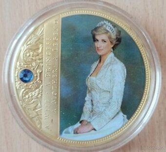 Sběratelská mince princezna Diana.