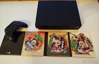 Xbox One X, 24 her (Mafia) + krabice