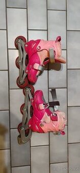 Dívčí kolečkové brusle vel 27-30 - 1