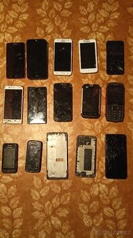 15 telefonů. Telefony Samsung, Nokia, Acer, Lenovo na díly
