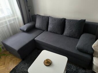 Rozkládací pohovka s lenoškou a úložným prostorem
