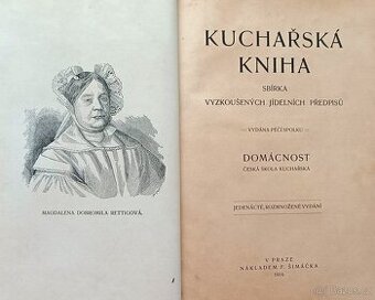 Rakousko Uhersko - kuchařská kniha z roku 1914