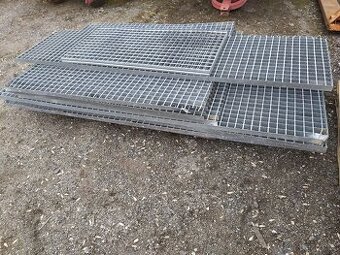Pozinkované nášlapné rošty nové 100x200cm,50x200 cm,100x130