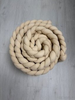 Mantinel do postýlky, Paja Design, bublinkáč, béžová, 310x30