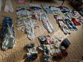 Set oblečení 122ks  pro novorozence od vel.56 až po 86