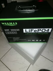LiFePo4 baterie zn WULILLS s LCD, s kapacitou 100Ah/ 12.8V