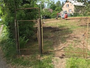 Železný plot za odvoz