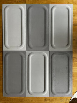 3D Akustický panel filc / Dekorační / 6ks 30x60 -