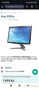Monitor Acer P221w