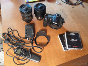 Nikon D90 + 2x objektiv + příslušenství