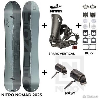 Nový NITRO Nomad 2025 splitboard set
