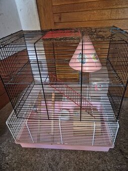 Klec na křečka dvoupatrová