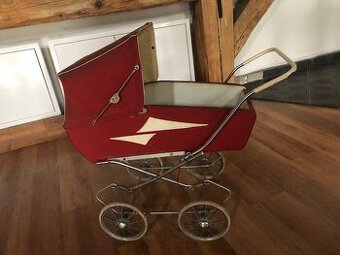 Retro kočárek pro panenky - 1