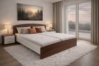 Postel nové dvoulůžko komplet s matracemi