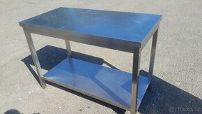Nerezový stůl se spodní polici 120x60x85 cm