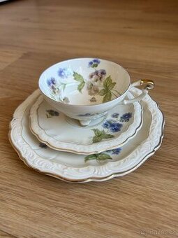Snídaňová sada, Weimar, porcelán, zdobená, značená