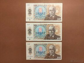 Bankovky 10 Kčs 1986 - 1