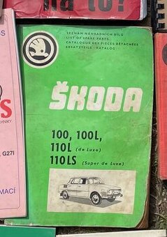 Skoda 100,100L,110LS seznam nahradnich dilu