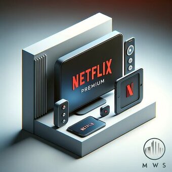 Soukromý Netflix Premium 4K / měsíční platba - 1