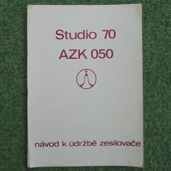 Návod Zesilovač Tesla AZK 050 Studio 70