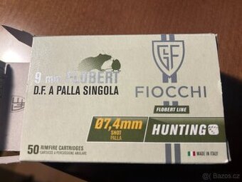 Náboje flobert 9 mm - FIOCCHI SLUG jednotná střela,text - 1