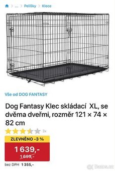 skládací klec pro psa do bytu