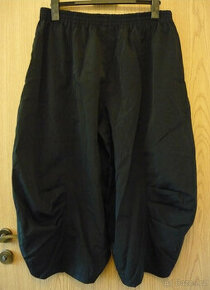 DÁMSKÉ ČERNÉ 3/4 KALHOTY - ŠORTKY - LETNÍ HARÉMKY - XL / XXL