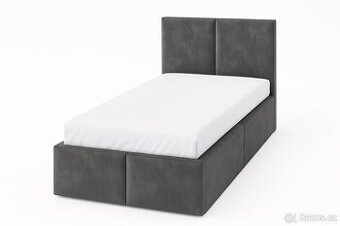 Čalouněná postel grafitová