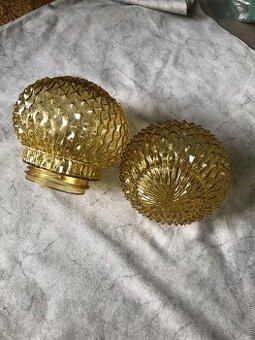 2x retro skleněné stínidlo