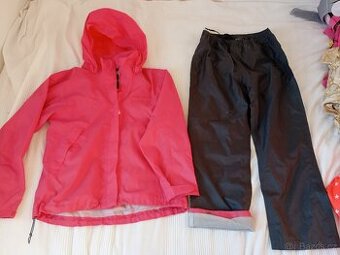 Didriksons nepromokav lehká  bunda a kalhoty vel. 140