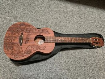 LUNA Henna Dragon Barytonové ukulele Natural,nové,zesilovač