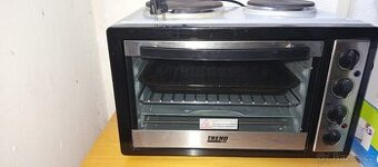 Elektrická pečící trouba s grilem a 2 horními plotýnkami