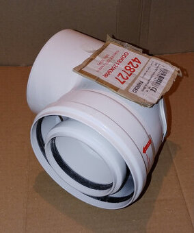 Kolena koaxiální IGC s revizními dvířky pro kondenzač. kotle