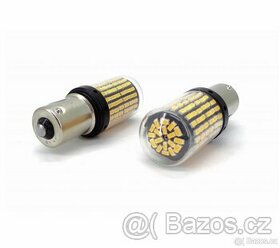 LED autožárovka, 144 led CANBUS P21W bílá nebo oranžová