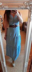 Esmara džínové dlouhé šaty