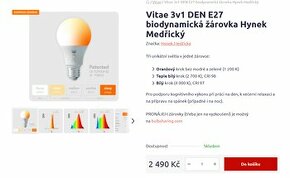 Vitae 3v1 DEN E27 biodynamická žárovka Hynek Medřický - 1