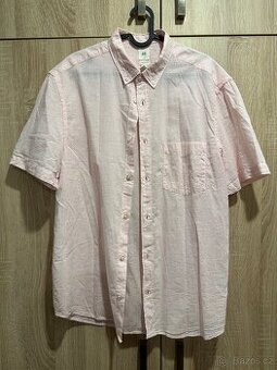 H&M košile s krátkým rukávem vel. L světle růžová - 1