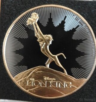 Lion King 2020, ruthenium + Au, 1oz, číslován