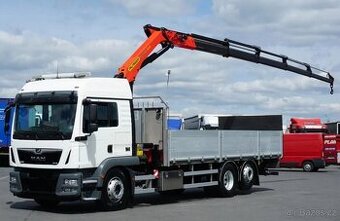 MAN TGM 26.340 - 6x2 - Valník + HR-PALFINGER PK 19.001 SLD5