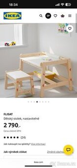 IKEA stůl a lavice