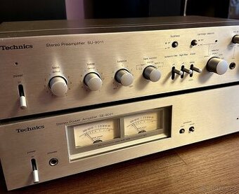 TECHNICS Hifi sestava SU 9011 + SE 9021 zesilovač+předzes.