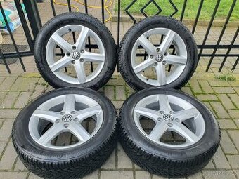 Alu kola vw 5x112 r16 6j et48 zimni pneu 205/55/16