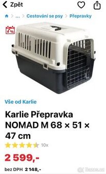 Přepravka Karlie Nomad M 68x51x47