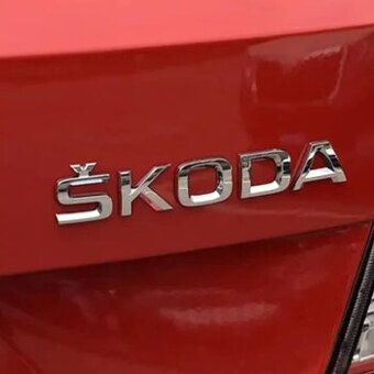 ŠKODA nápisy ČIERNE / CHROMOVE