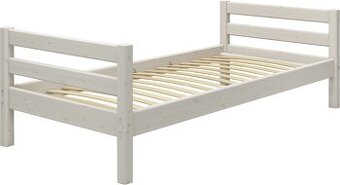 Postel FLEXA - borovicové masivní dřevo (bělená)
