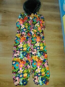 Lyžařská zimní kombinéza s jednorožci, květy 122 next