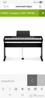 Digitální piano CASIO Compact CDP-130 BK SET